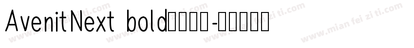 AvenitNext bold字体下载字体转换